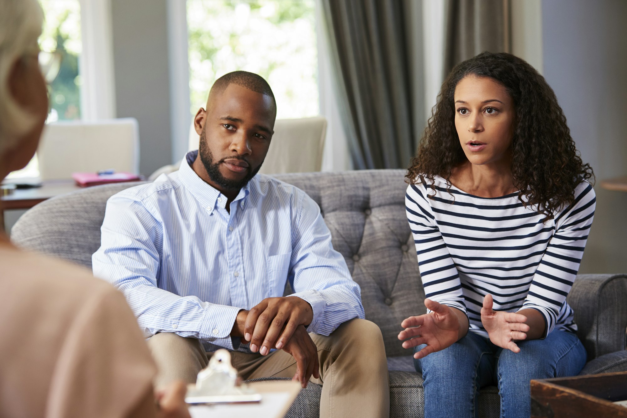 Young couple having marriage counselling